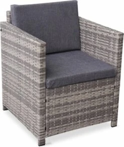 Alice's Garden Loungeset Perugia - 4 Plaatsen - Kleine Tuinset - Wicker - Grijstinten -Tuin Verkoop 1012x1200