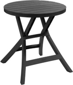 Allibert - Tuintafel - Oregon - Ø 70 Cm - Kunststof - Opklapbaar -Tuin Verkoop 1030x1200 1