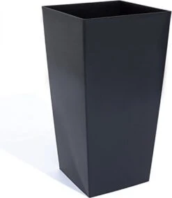 Prosperplast Kunststof Urbi Bloempot/plantenpot Met Binnenpot Antraciet 40 X 40 X 75 Cm - 37/91,5 Liter - Hoge Vierkante Bloempotten -Tuin Verkoop 1043x1200 5