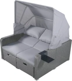 Polyrattan Patio Rieten Meubels Set Voor 2 Personen-Outdoor Rattan Sofa Set Met Intrekbare Luifel-lounge Bank-PE Rotan Loveseat Voor Achtertuin Veranda Tuin Zwembad Balkon-grijs 35 Polyrattan Patio Rieten Meubels Set Voor 2 Personen-Outdoor Rattan Sofa Set Met Intrekbare Luifel-lounge Bank-PE Rotan Loveseat Voor Achtertuin Veranda Tuin Zwembad Balkon-grijs -Tuin Verkoop 1067x1200