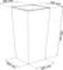 Prosperplast Kunststof Urbi Bloempot/plantenpot Met Binnenpot Antraciet 40 X 40 X 75 Cm - 37/91,5 Liter - Hoge Vierkante Bloempotten -Tuin Verkoop 1080x1200 4