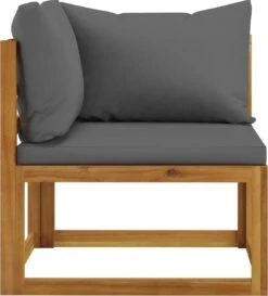 Decoways - 7-delige Loungeset Met Kussens Massief Acaciahout -Tuin Verkoop 1085x1200