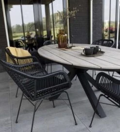 Ovale Tuintafel Cyprus 180cm | Wood | Polywood & Aluminium -Tuin Verkoop 1091x1200