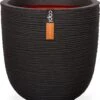 Capi Europe - Bloempot Bol Rib NL - 35x34 - Zwart - Voor Binnen En Buiten - KBLR932 -Tuin Verkoop 1094x1200 1