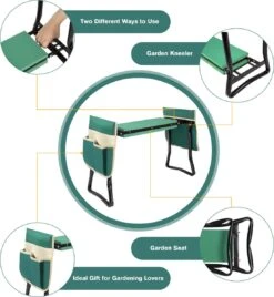 Uten - Kniebankje Tuin - Knie Steun - Tuinkruk Inklapbaar - Kniesteun Tuinieren - Kniekussen - Tot 150 Kg - Groen 17 Uten - Kniebankje Tuin - Knie Steun - Tuinkruk Inklapbaar - Kniesteun Tuinieren - Kniekussen - Tot 150 Kg - Groen -Tuin Verkoop 1104x1200