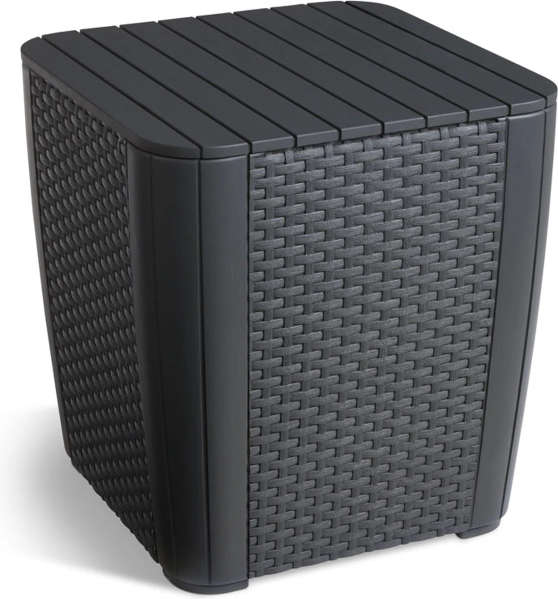 ALLIBERT Keter Luzon Opbergtafel - 39x39x43cm - Donkergrijs 3 ALLIBERT Keter Luzon Opbergtafel - 39x39x43cm - Donkergrijs