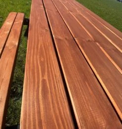 Goedkopepicknicktafels.nl | Zwart Bruine XL Picknicktafel Bruno | Tuintafel 6 Persoons | Bruin Zwart Gespoten Gedroogd Grenen Hout! -Tuin Verkoop 1136x1200