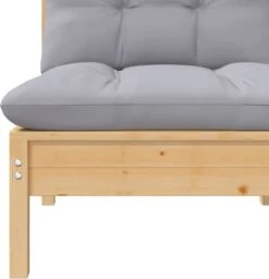 VidaXL 3-delige Loungeset Met Grijze Kussens Massief Grenenhout -Tuin Verkoop 1159x1200 2