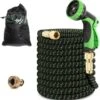 MD-Goods ® Super Sterk Uitrekbare Tuinslang Tot 30 Meter + GRATIS Tas En Koppelstuk - Tuinsproeier - Tuin Besproeien - Waterslang - Sproeikop - Groen - Flexibel Elastisch -Tuin Verkoop 1162x1200 4