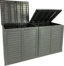 MaxxGarden Kussenbox - Tuin Opbergkist - Opbergbox - 750 L - 155x66x80 Cm - Grijs -Tuin Verkoop 1164x1200