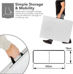 MaxxGarden Vouwtafel - Opvouwbare Kampeer Tafel - Tuin - Camping - Binnen - Weersbestendig - 180 X 74 X 74cm- Wit 20 MaxxGarden Vouwtafel - Opvouwbare Kampeer Tafel - Tuin - Camping - Binnen - Weersbestendig - 180 X 74 X 74cm- Wit -Tuin Verkoop 1180x1200 2