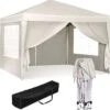 Waterdichte Partytent 3x3 Meter Opvouwbaar Met Zijwanden- Paviljoen Met Zijpanelen - Easy Up - Pop-up Tent Met Haringen, Touw En Anti Slip Poten -Tuin Verkoop 1183x1200 2