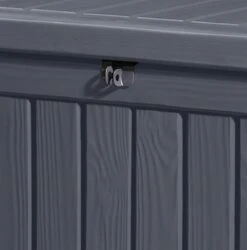 Keter Rockwood Opbergbox - 570L - 155x72,4x64,4cm - Grafiet -Tuin Verkoop 1185x1200 8