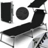 Sens Design Zonnebed - Ligbed Inklapbaar Met Zonneklep - Zwart -Tuin Verkoop 1188x1200 1