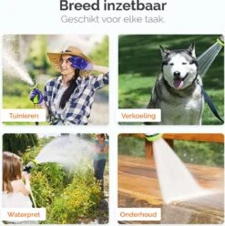 Goliving Tuinslang Flexibel - 30 Meter - Uitrekbare Tuinslang Sproeier - Tuinsproeier - Zwart - Acht Standen - Met Opbergtas -Tuin Verkoop 1195x1200 4