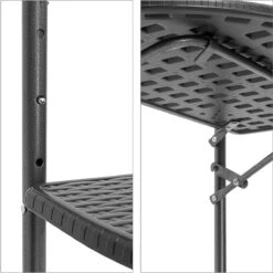 Relaxdays Balkontafel Inklapbaar, Balkon Tafel Rotan, Hangtafel Reling - Zwart -Tuin Verkoop 1198x1200 6