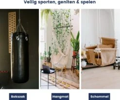 Plafondhaak - Ophangen Bokszak, Schommel En Hangstoel - Ophangsysteem - Ophanghaak - Plafondbeugel - RVS – 500kg Tilgewicht -Tuin Verkoop 1200x1004