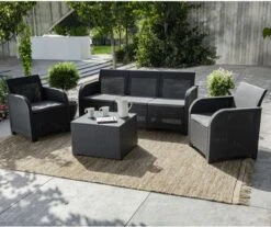 Keter Tuinbank 2-zits Rosalie Grafietkleurig -Tuin Verkoop 1200x1005