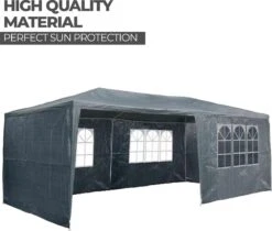 MaxxGarden Partytent - Paviljoen - 3x6m - Incl. Zijwanden - Waterdicht - Antraciet 12 MaxxGarden Partytent - Paviljoen - 3x6m - Incl. Zijwanden - Waterdicht - Antraciet -Tuin Verkoop 1200x1022 1