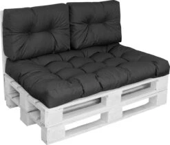 Palletkussen Comfort Waterafstotend Halve Pallet Zwart 60x40x10/20cm -Tuin Verkoop 1200x1022