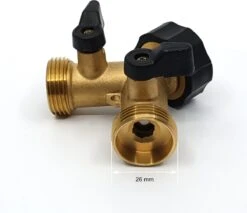 Horvitus Waterverdeler 2 Weg - Y Stuk Kraan Splitter - Voor Europese Kranen - Messing -Tuin Verkoop 1200x1034 4
