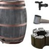 Complete Set: Regenton Bronzen Band 235 Ltr | Hout Effect | Handbewerkt | Inc.voet & Vulautomaat -Tuin Verkoop 1200x1038 2