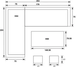 Merkloos Rivièra Original | Loungeset Hoekset Dining Set Tuinset | Wicker | Hoekbank, Hoge Tuintafel, 2 Hockers | 6 Zitplaatsen -Tuin Verkoop 1200x1040 3