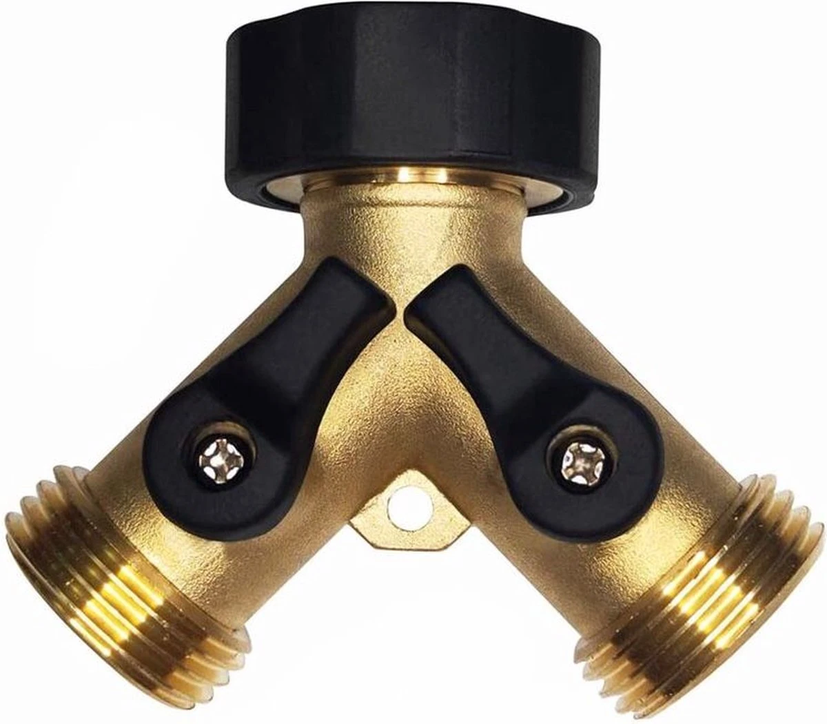 Y Stuk Kraan Splitter – Aanvoer Y Stuk Voor Wasmachine - Waterverdeler - Buitenkraan - Waterverdeler 2 Weg – Messing - 3 Y Stuk Kraan Splitter – Aanvoer Y Stuk Voor Wasmachine - Waterverdeler - Buitenkraan - Waterverdeler 2 Weg – Messing -
