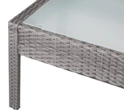 Casaria Polyrattan Loungeset – 2 Stoelen 1 Bank 1 Tafel - Antraciet -Tuin Verkoop 1200x1058 1