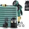 IBright Extra Sterke Uitrekbare Tuinslang - Flexibel - 15 Meter - Inclusief Opbergtas ,Sproeier ,Koppelstuk En Ophanghaak - Groen -Tuin Verkoop 1200x1065 4
