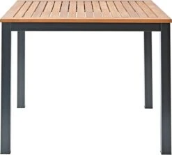 NATERIAL - Tuintafel Vierkant ORIS - 4 Personen - Houten Tafel 90x90 Cm - Aluminium - Met Houten Blad - Eucalyptus -Tuin Verkoop 1200x1079