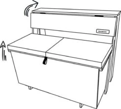 Balkonset 3in1: Bank | Tafel | Opbergruimte. Hout, Medium 95cm. -Tuin Verkoop 1200x1085 1