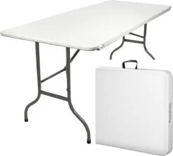 MaxxGarden Klaptafel - Inklapbare Tafel - Opvouwbare Tuintafel - Weerbestendig - Inclusief Handvat - 180x70x74 -Tuin Verkoop 1200x1085