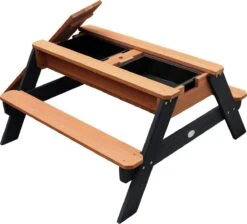 AXI Nick Zand & Water Picknicktafel In Antraciet/Bruin - Parasol Blauw/Wit - Picknick Tafel Voor Kinderen Van Hout -Tuin Verkoop 1200x1087 3