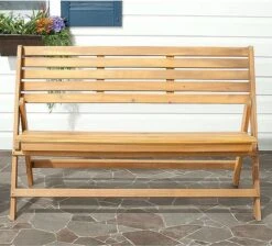 Opklapbare Bank - Houten Bankje - Houten Bankje Buiten - Houten Bankje Tuin - Tuinbank - Tuinmeubelen - Tuinbank Hout - Balkon Bankje -Tuin Verkoop 1200x1089 2