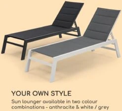 Blumfeldt Renazzo Lounge Ligstoel - Ligbed Voor De Tuin - Aluminium Tuinstoel - 6 Standen - Waterafstotend - Bekleding Van 70 % Pvc En 30 % Polyetheen - Zwart 16 Blumfeldt Renazzo Lounge Ligstoel - Ligbed Voor De Tuin - Aluminium Tuinstoel - 6 Standen - Waterafstotend - Bekleding Van 70 % Pvc En 30 % Polyetheen - Zwart -Tuin Verkoop 1200x1089 3