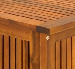 Casaria Opbergbox Acacia Hout – Weerbestendig 115cm - Bruin -Tuin Verkoop 1200x1102 1