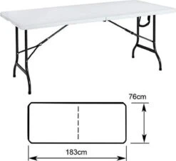 MaxxGarden Klaptafel - Inklapbare Tafel - Opvouwbare Tuintafel - Weerbestendig - Inclusief Handvat - 180x70x74 -Tuin Verkoop 1200x1105 2