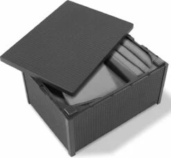 Allibert Arica Tuintafel - 79x59,5x42 Cm - Grafiet -Tuin Verkoop 1200x1114