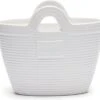 Riviera Maison Plantenbak Met Handvaten, Bloempot In Tas Vorm - RM Beach Bag Planter - Wit - Porselein -Tuin Verkoop 1200x1114 3