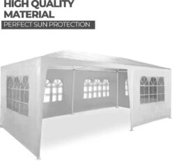MaxxGarden Partytent - Paviljoen - 300 X 600 X 250 Cm - Met Zijwanden - Waterdicht Pro - 32mm Buizen – Wit 13 MaxxGarden Partytent - Paviljoen - 300 X 600 X 250 Cm - Met Zijwanden - Waterdicht Pro - 32mm Buizen – Wit -Tuin Verkoop 1200x1119 5