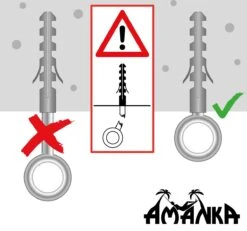 Metalen Ophangset Tot 160kg - Massieve Bevestiging Set Voor Hangstoel Hangmat - Plafond Wand Montage -Tuin Verkoop 1200x1123