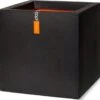Capi Europe - Bloempot Vierkant Smooth NL - 50x50x50 - Zwart - Voor Binnen En Buiten - KBL904 -Tuin Verkoop 1200x1123 4