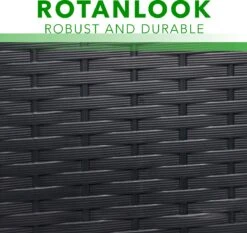 Opbergbox 310L UV-Bestendig Weerbestendig Wielen Tuinbox Rotan-look Antraciet -Tuin Verkoop 1200x1131 3