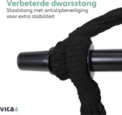 Vita5 XXL Hangstoel | Binnen&Buiten Hangnest | Incl. 2 Kussens En Boekenvak | Volwassenen&Kinderen | Hangmatstoel Tot 225kg | Grijs -Tuin Verkoop 1200x1133 1