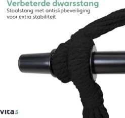 Vita5 XXL Hangstoel - Binnen&Buiten Hangnest - Incl. 2 Kussens En Boekenvak - Volwassenen&Kinderen - Hangmatstoel Tot 225kg - Zwart 19 Vita5 XXL Hangstoel - Binnen&Buiten Hangnest - Incl. 2 Kussens En Boekenvak - Volwassenen&Kinderen - Hangmatstoel Tot 225kg - Zwart -Tuin Verkoop 1200x1134