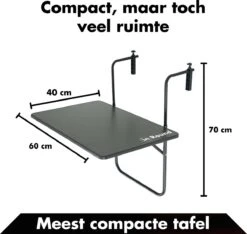 Balkontafel Inklapbaar – Zwart – 60 X 60 X 70 Cm – Hout Balkontafeltje Hangend Balkonbar Balkontafels Opklapbaar Hangtafel Balcony Table – Ophangbaar Voor Aan Het Balkon – Vouwtafel Wandtafel Inklapbare Tafel – Bijzettafel – Buiten Tafeltje Klaptafel -Tuin Verkoop 1200x1136