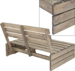 Pro Garden Palletbank - 120 Cm - 2-zits -Tuin Verkoop 1200x1139 3