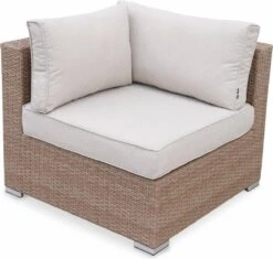 Alice's Garden Loungeset Napoli - 5 Plaatsen - Wicker - 6 Elementen - Beige/Beige -Tuin Verkoop 1200x1144