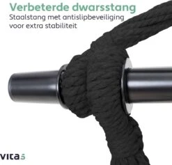 Vita5 XXL Hangstoel | Binnen&Buiten Hangnest | Incl. 2 Kussens En Boekenvak | Volwassenen&Kinderen | Hangmatstoel Tot 225kg | Donkergroen -Tuin Verkoop 1200x1152